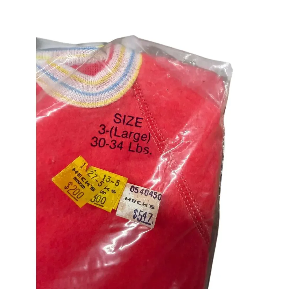 Riegel Toddlecare Blanket Sleeper Size 3 Large Red NOS